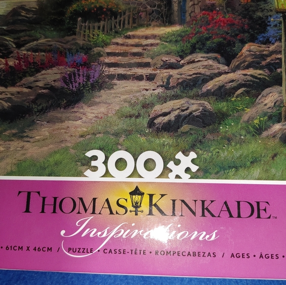 Jigsaw Puzzle Thomas Kinkade 300 Piece Seaside Hideaway New Sealed - Picture 5 of 5
